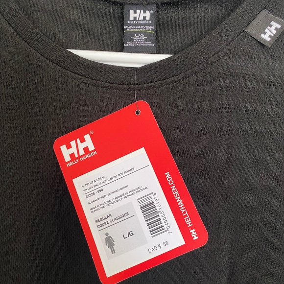 Helly Hansen, lightweight thermal crew, black, large - Picture 3 of 3